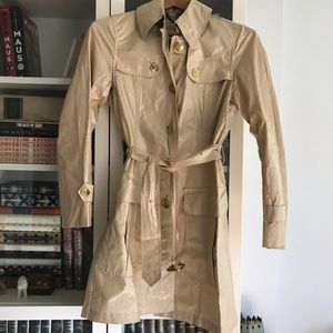 burberry glossy vinyl trench coat